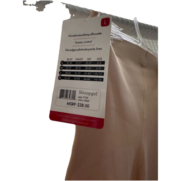 Skinnygirl Bye Bye Panty Lines High Waisted Brief Tummy Control Large - Picture 4 of 6